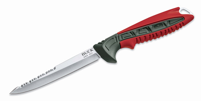 The popularly-priced Clearwater Bait Knife carries the Buck name and quality. 