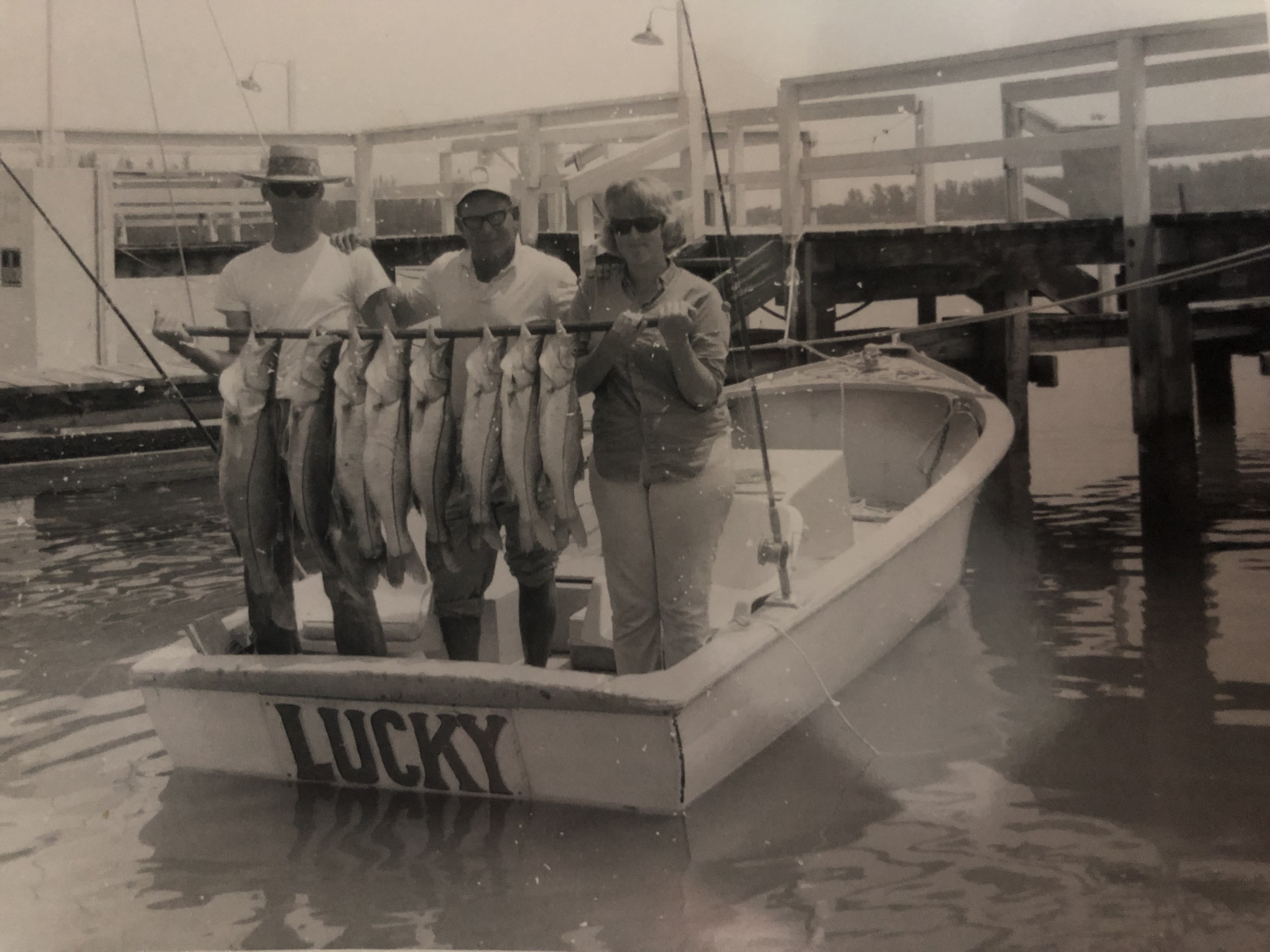Captain Sam Crutchfield with his first boat