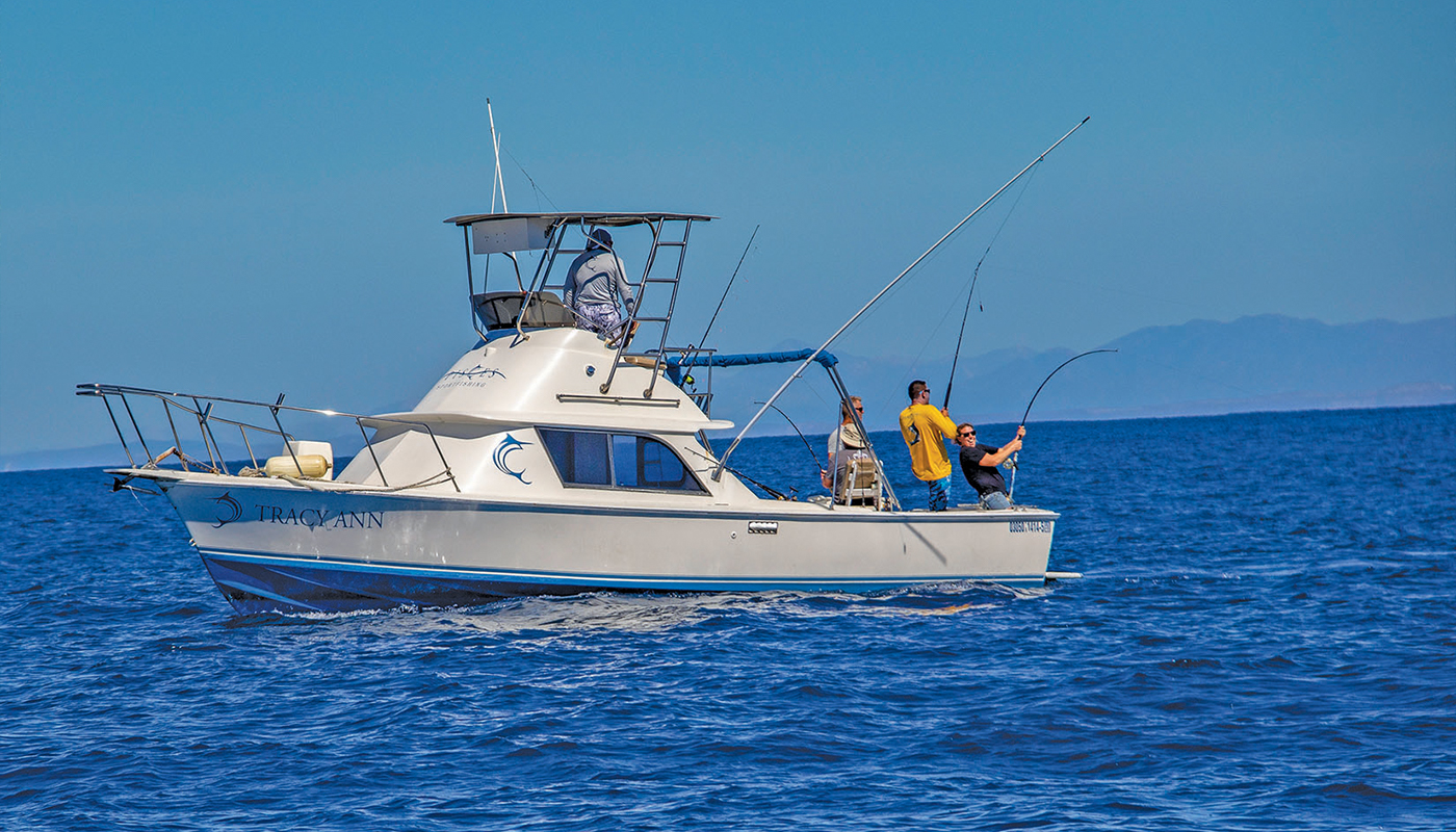 Pisces Sportfishing putting clients on multiple hookups in mag bay