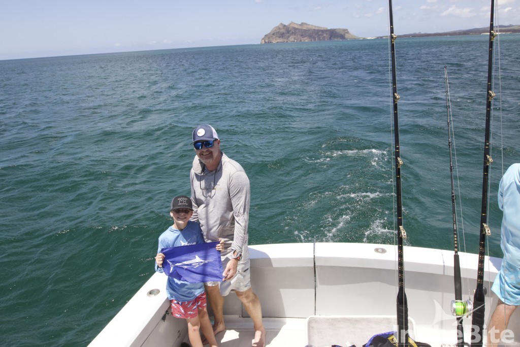 Father son fishing trip in the Galapagos