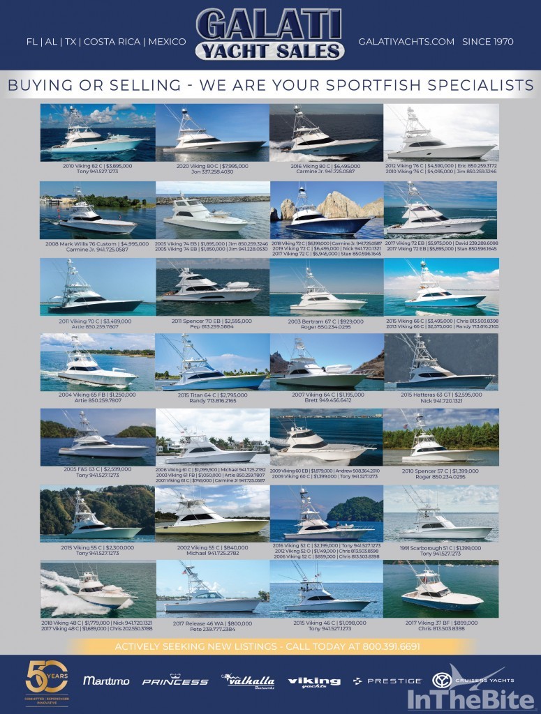 Galati Yacht Sales brokerage ad