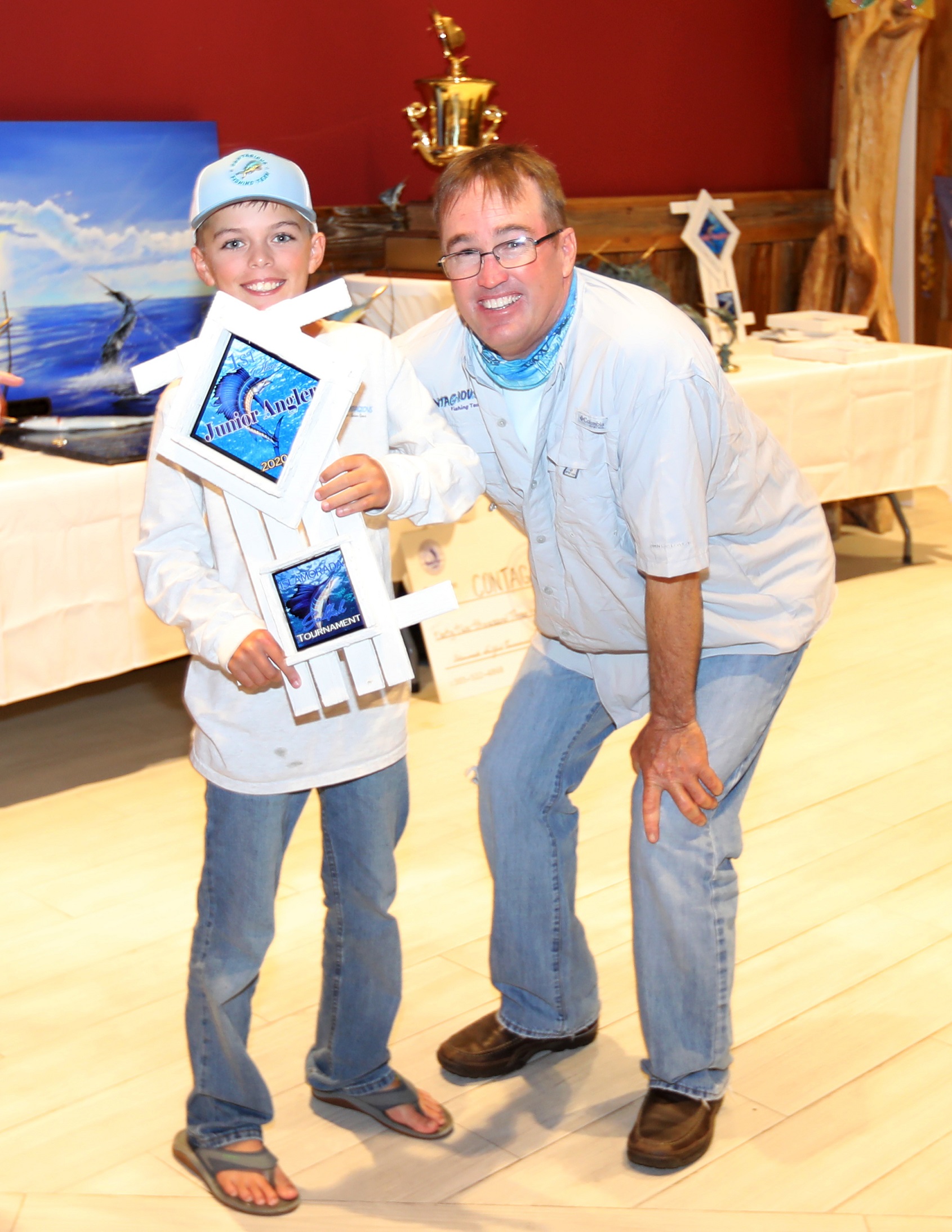 Jr. Angler Andy Cone with dad Brian Cone