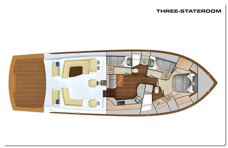 viking yachts three staterooms